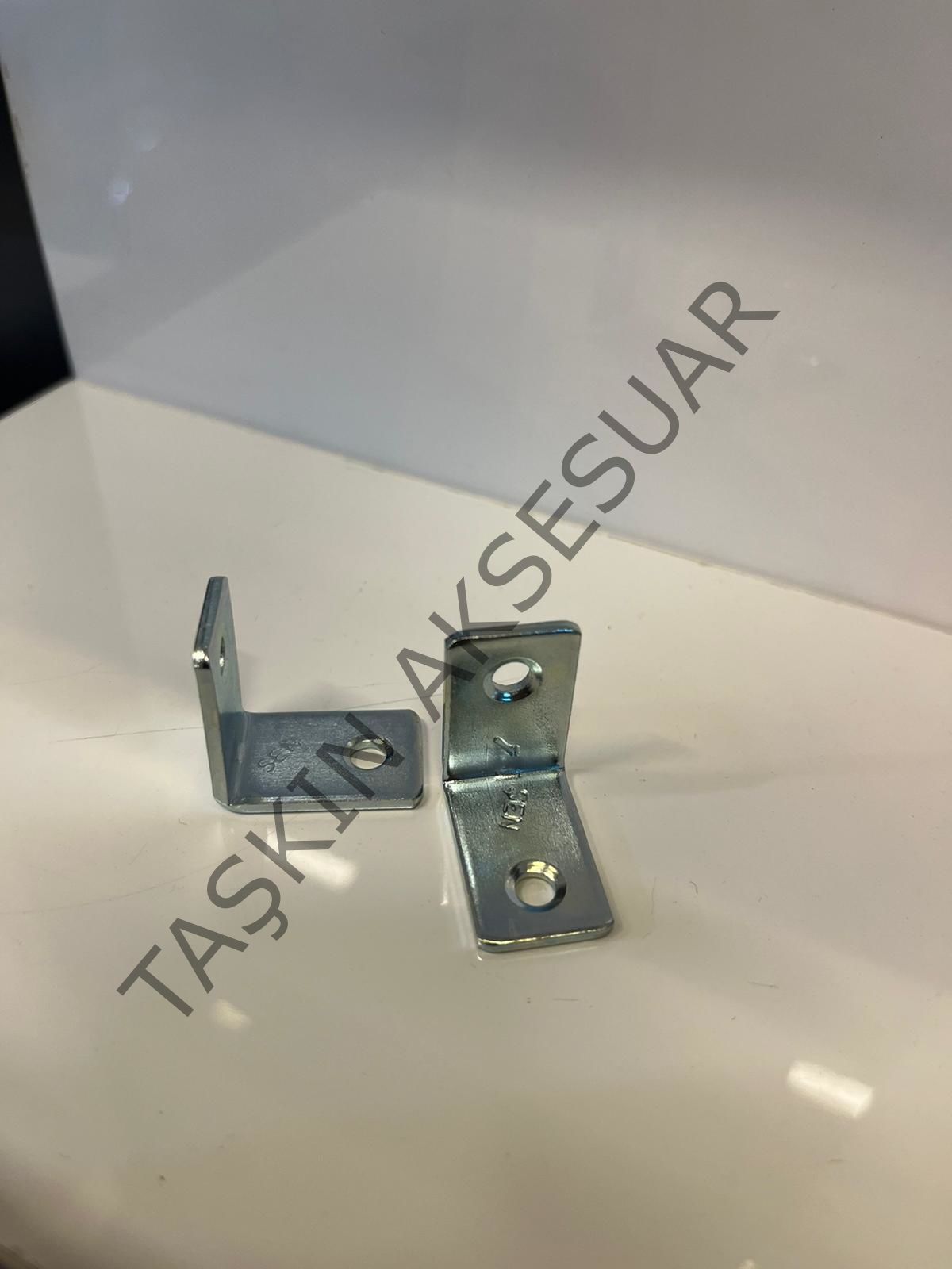 Metal L Gönye 16x25x25mm 2 Delikli 1no Köşebent Bağlantı Aparatı Mobilya Demiri Dolap