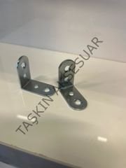 Metal L Gönye 15x27x27mm 4 Delikli 24no Köşebent Dolap Bağlantı Aparatı Mobilya Demir