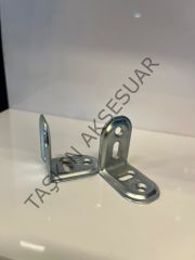Metal L Gönye 22x30x30mm 4 Delikli Federli 28no Köşebent Dolap Bağlantı Aparatı Demiri Mobilya