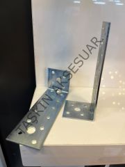 Metal L Gönye 40x40x120mm 18 Delikli 30no Köşebent Bağlantı Aparatı Demiri Mobilya Dolap