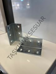 Metal L Gönye 25x25x54mm 6 Delikli 42no Köşebent Bağlantı Aparatı Demiri Mobilya Dolap