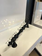 Ada Metal Kulp 128-160mm Mat Siyah Dolap Kapak Çekmece Komidin Tv Ünite Modern Mobilya Kulbu