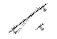 Ada Metal Kulp 96-128-160-224mm Düğme Krom Dolap Kapak Çekmece Komidin Tv Ünite Modern Mobilya Kulbu