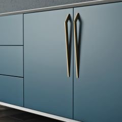 Emaks Mimoza Metal Kulp Mat Siyah 128-256mm Modern Mobilya Kulbu