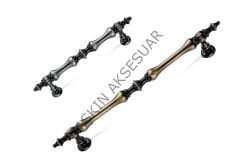 Ada Metal Kulp 96-128-160-224mm Düğme Antik Sarı Antik Gümüş Dolap Kapak Çekmece Komidin Tv Ünite Modern Mobilya Kulbu