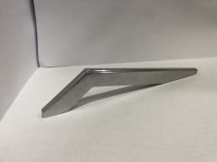 Emaks Mimoza Metal Kulp Çizik Krom 128-256mm Modern Gümüş Mobilya Kulbu