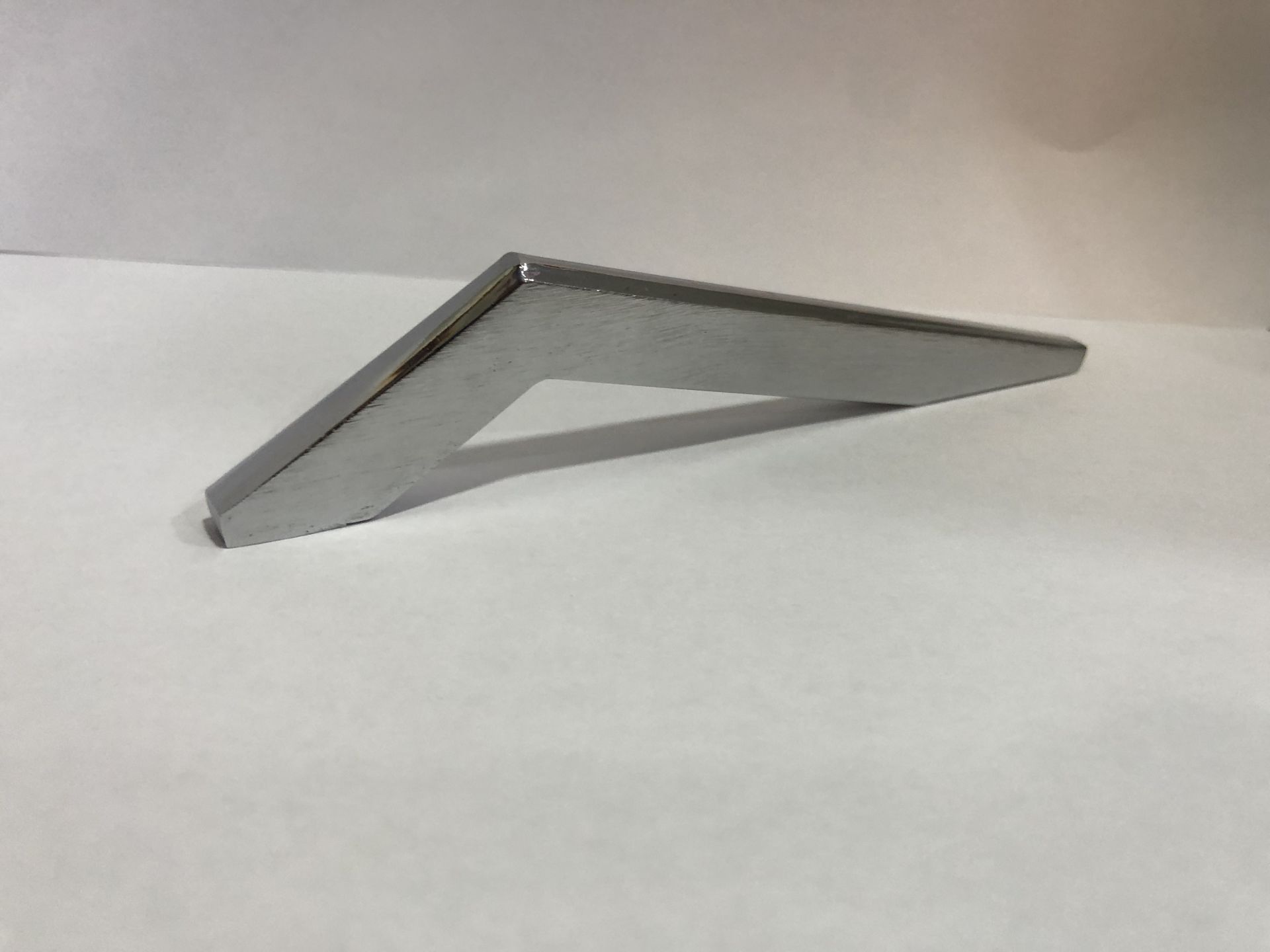 Emaks Mimoza Metal Kulp Çizik Krom 128-256mm Modern Gümüş Mobilya Kulbu