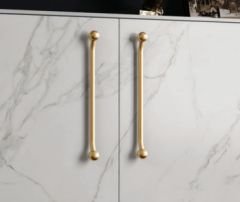 Emaks Floransa Metal Kulp Gold 96-128-192mm Modern Altın Mobilya Kulbu Dolap Çekmece Kapak Tv Ünite Komidin Şifonyer