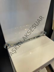 Emaks ﻿Floransa Metal Kulp Krom 96-128-192mm Modern Gümüş Mobilya Kulbu Dolap Çekmece Kapak Tv Ünite Komidin Şifonyer