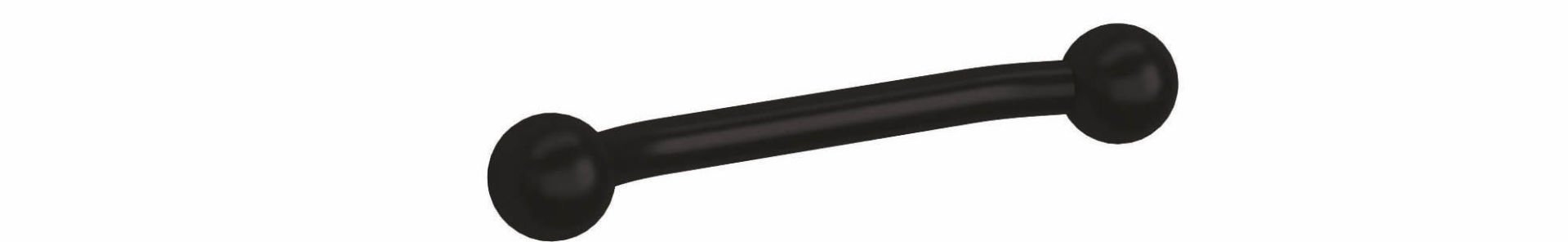 Emaks ﻿Floransa Metal Kulp Mat Siyah 96-128-192mm Modern Mobilya Kulbu Dolap Çekmece Kapak Tv Ünite Komidin Şifonyer