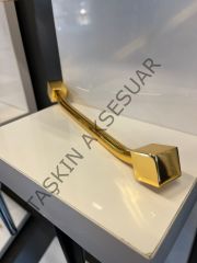 Emaks Lorenzo Metal Kulp Gold 96-128-192mm Modern Altın Mobilya Kulbu Dolap Çekmece Kapak Tv Ünite Komidin Şifonyer
