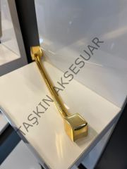 Emaks Lorenzo Metal Kulp Gold 96-128-192mm Modern Altın Mobilya Kulbu Dolap Çekmece Kapak Tv Ünite Komidin Şifonyer