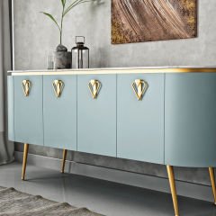 Emaks Diamond Metal Kulp Gold 64mm Modern Altın Mobilya Kulbu