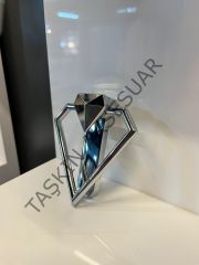 Emaks ﻿﻿Diamond Metal Kulp Krom 64mm Modern Gümüş Mobilya Kulbu