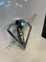 Emaks ﻿﻿Diamond Metal Kulp Krom 64mm Modern Gümüş Mobilya Kulbu