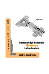 Star Menteşe Düz Yarım Deve Tam Deve Boynu Mobilya Menteşesi