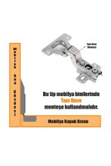 Star Menteşe Düz Yarım Deve Tam Deve Boynu Mobilya Menteşesi