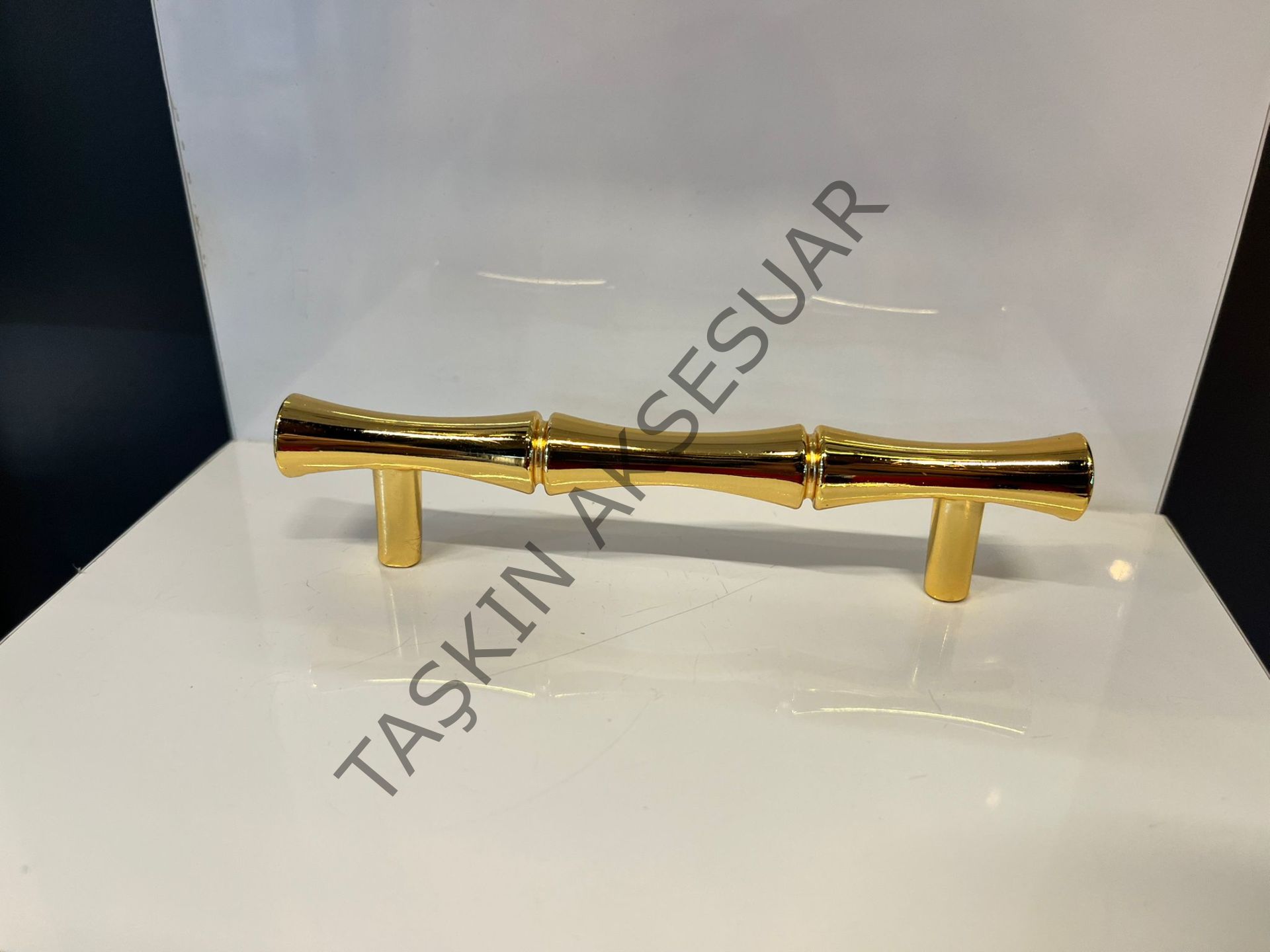 Lüx Bambu Metal Kulp 96-128-160-224mm Altın Dolap Kapak Çekmece Komidin Tv Ünite Modern Mobilya Kulbu Gold