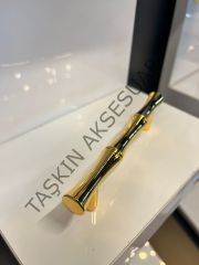 Lüx Bambu Metal Kulp 96-128-160-224mm Altın Dolap Kapak Çekmece Komidin Tv Ünite Modern Mobilya Kulbu Gold