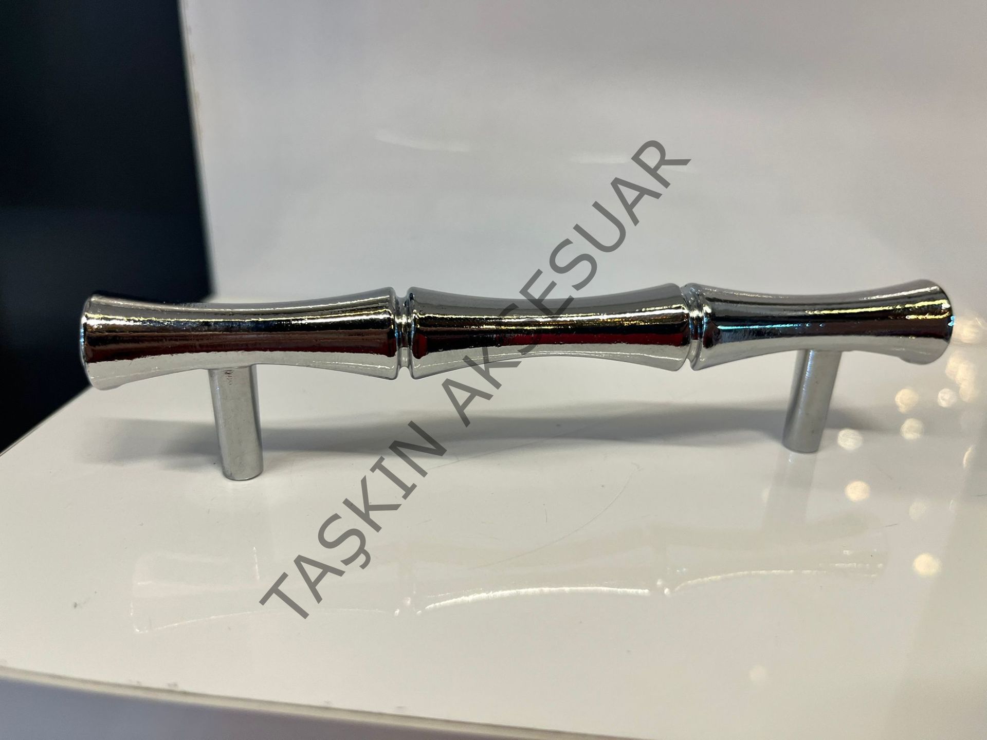 Lüx Bambu Metal Kulp 96-128-160-224mm Krom Dolap Kapak Çekmece Komidin Tv Ünite Modern Mobilya Kulbu