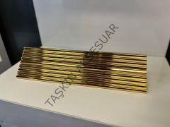 Varna Metal Kulp 32-128mm Altın Dolap Kapak Çekmece Komidin Tv Ünite Modern Mobilya Kulbu Gold Çizgili