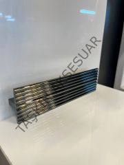 Varna Metal Kulp 32-128mm Füme Dolap Kapak Çekmece Komidin Tv Ünite Modern Mobilya Kulbu Çizgili