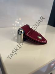 Emaks Datça Metal Derili Kulp 32-128mm Modern Mobilya Kulbu Krom Borda Kahve