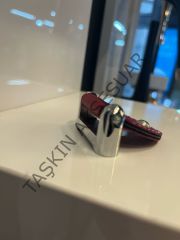Emaks Datça Metal Derili Kulp 32-128mm Modern Mobilya Kulbu Krom Borda Kahve