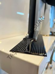 Mini H Line Beta Metal Kulp 96mm Füme Modern Mobilya Kulbu Dolap Çekmece Kapak Tv Ünite Komidin Şifonyer