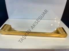 Venedik Metal Kulp 128mm Mat Altın Modern Mobilya Kulbu Dolap Çekmece Kapak Tv Ünite Komidin Şifonyer