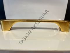 Venedik Metal Kulp 128mm Mat Altın Modern Mobilya Kulbu Dolap Çekmece Kapak Tv Ünite Komidin Şifonyer