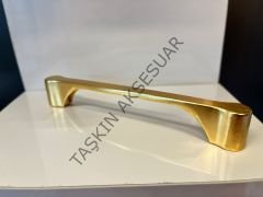 Venedik Metal Kulp 128mm Mat Altın Modern Mobilya Kulbu Dolap Çekmece Kapak Tv Ünite Komidin Şifonyer