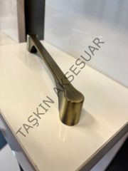 Venedik Metal Kulp 128mm Antik Sarı Modern Mobilya Kulbu Dolap Çekmece Kapak Tv Ünite Komidin Şifonyer