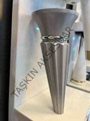 Oscar Ayak 19cm Gri Sert Plastik Komidin Koltuk Modern Tv Ünite Mobilya Dolap Şifonyer Ayağı