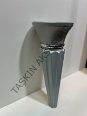 Oscar Ayak 19cm Gri Sert Plastik Komidin Koltuk Modern Tv Ünite Mobilya Dolap Şifonyer Ayağı