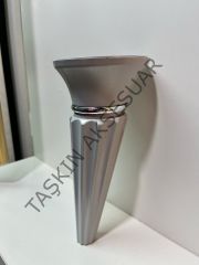 Oscar Ayak 19cm Gri Sert Plastik Komidin Koltuk Modern Tv Ünite Mobilya Dolap Şifonyer Ayağı
