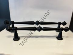 Napoli Metal Kulp 96-128-160mm Mat Siyah Dolap Kapak Çekmece Komidin Tv Ünite Modern Mobilya Kulbu