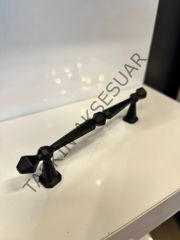 Napoli Metal Kulp 96-128-160mm Mat Siyah Dolap Kapak Çekmece Komidin Tv Ünite Modern Mobilya Kulbu