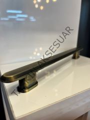 Allegra Metal Kulp 160mm Antik Sarı Dolap Kapak Çekmece Komidin Tv Ünite Modern Mobilya Kulbu