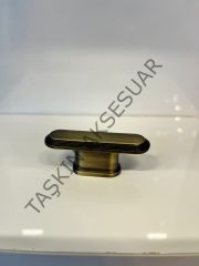 Allegra Metal Düğme Kulp Antik Sarı Dolap Kapak Çekmece Komidin Tv Ünite Modern Mobilya Kulbu Tek Delikli