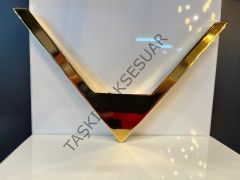 Roza Metal Kulp 64-160mm Altın Dolap Kapak Çekmece Komidin Tv Ünite Modern Mobilya Kulbu Gold