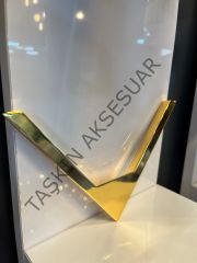 Roza Metal Kulp 64-160mm Altın Dolap Kapak Çekmece Komidin Tv Ünite Modern Mobilya Kulbu Gold