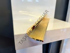 Etna Alfa Metal Kulp 32-128-192mm Altın Dolap Kapak Çekmece Komidin Tv Ünite Modern Gold Mobilya Kulbu