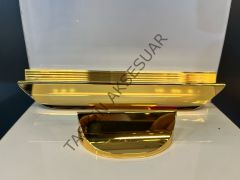 Etna Alfa Metal Kulp 32-128-192mm Altın Dolap Kapak Çekmece Komidin Tv Ünite Modern Gold Mobilya Kulbu