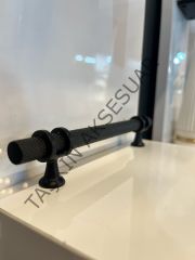 Yüzük Metal Kulp 96-128mm Mat Siyah Dolap Kapak Çekmece Komidin Tv Ünite Modern Mobilya Kulbu