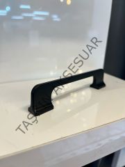 Atina Metal Kulp 96-128-160-224mm Mat Siyah Dolap Kapak Çekmece Komidin Tv Ünite Modern Mobilya Kulbu