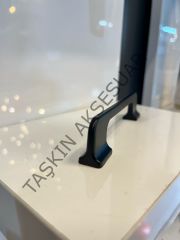 Atina Metal Kulp 96-128-160-224mm Mat Siyah Dolap Kapak Çekmece Komidin Tv Ünite Modern Mobilya Kulbu