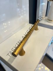 Prag Metal Kulp 128-160mm Mat Altın Dolap Kapak Çekmece Komidin Tv Ünite Modern Mobilya Kulbu
