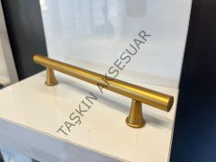 Prag Metal Kulp 128-160mm Mat Altın Dolap Kapak Çekmece Komidin Tv Ünite Modern Mobilya Kulbu