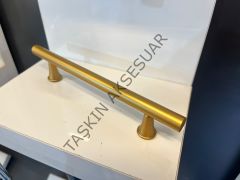 Prag Metal Kulp 128-160mm Mat Altın Dolap Kapak Çekmece Komidin Tv Ünite Modern Mobilya Kulbu